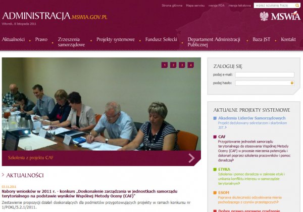 Nowa strona Administracja.mswia.gov.pl