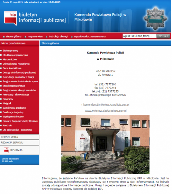 BIP Komenda w Mikołowie