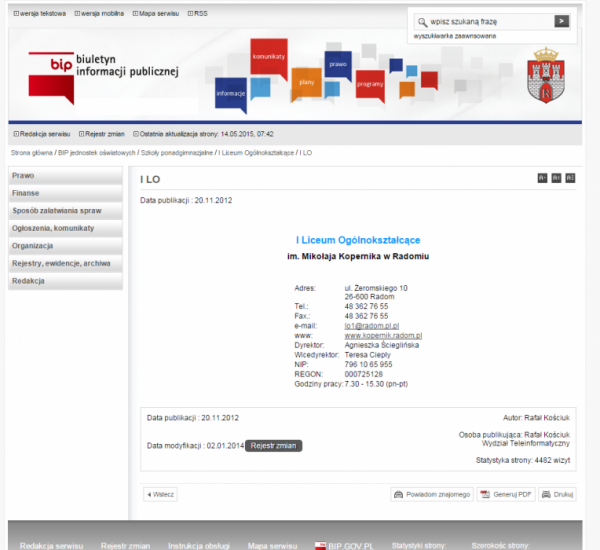 BIP I LO w Radomiu